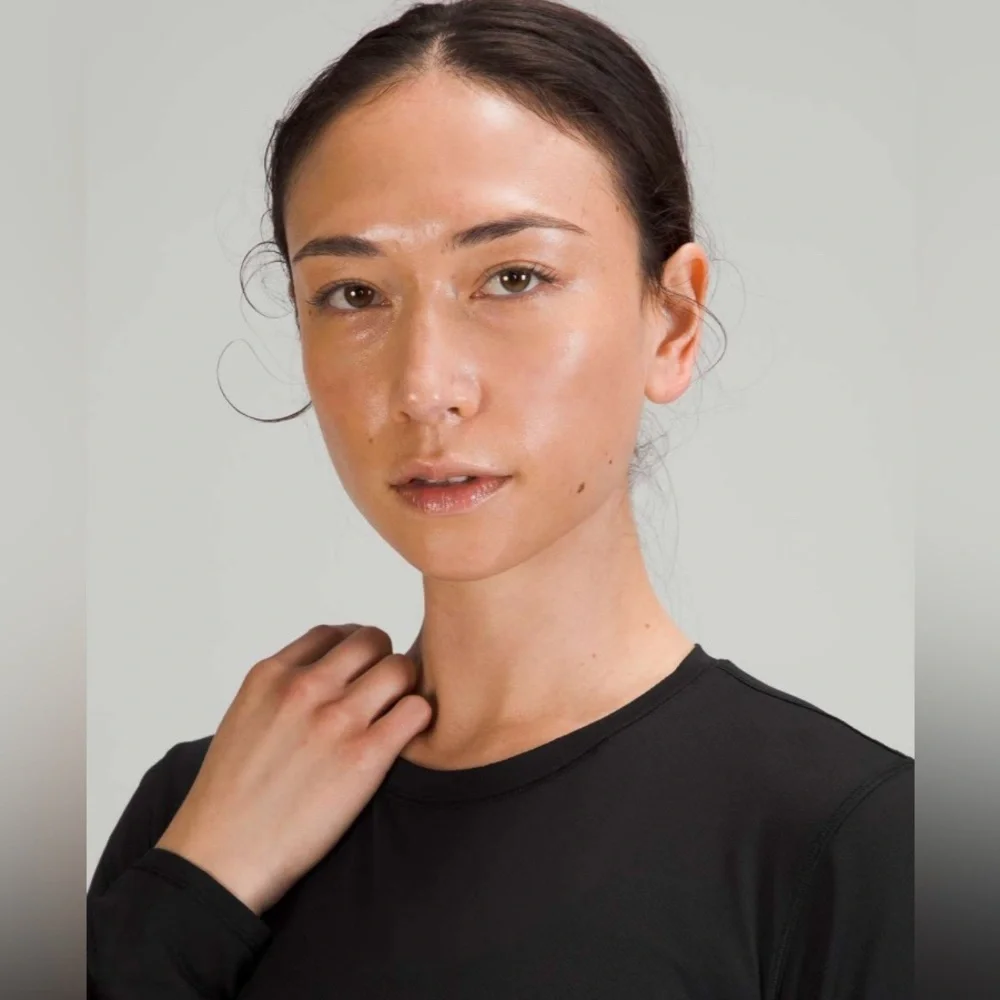 Lululemon High Neck Running and Training Long Sleeve Gym Casual Shirt